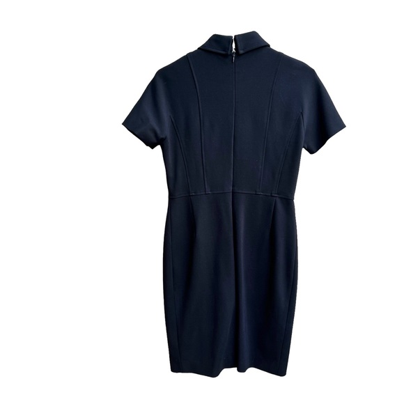 Queen of Lalaland Black Bow Peter Pan Collar Retro Cocktail Bodycon Dress Medium - Picture 14 of 16